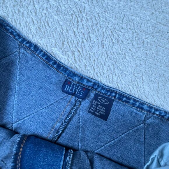 Vintage 90s The Blues Women’s Plus Size Midi Demim Skirt - Picture 3 of 7